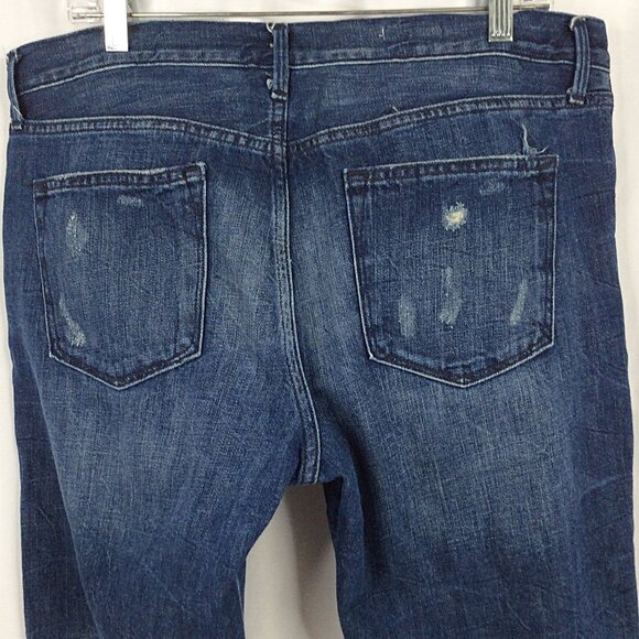 Gap 1969 Sexy Boyfriend Patchwork Jeans Womens 32r Straight Leg - Picture 5 of 9